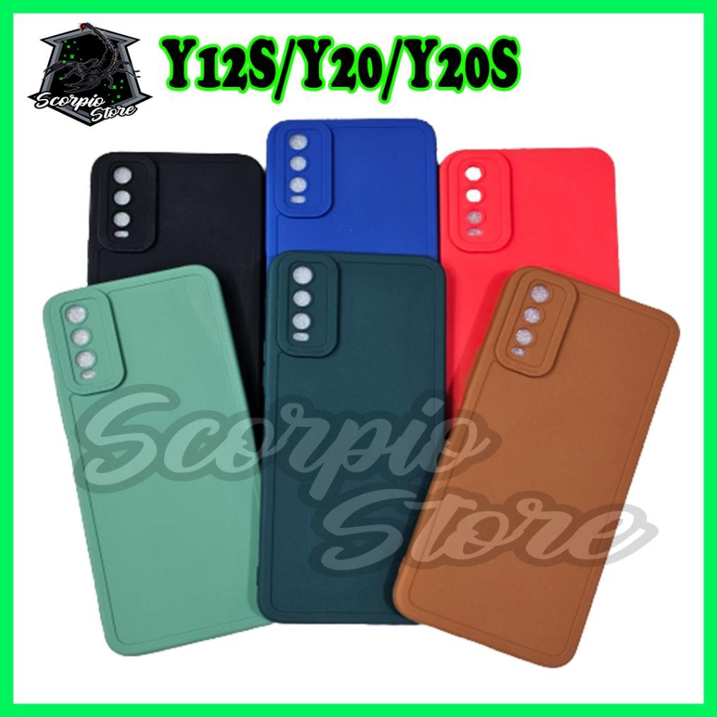 Promo Meriah Sale Case Vivo Y12s - Softcase Silicon Macaron Pro Camera Vivo Y20 Y20i Y20s Y12s - SS 