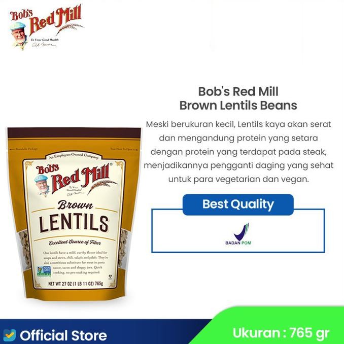 

Grosir Bob'S Red Mill Brown Lentils Beans 765 Gr