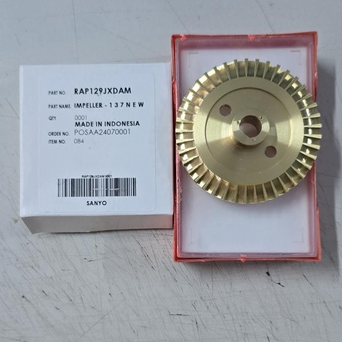 Spare part Pompa Air Sanyo Impeller Tipe Pompa PWH 137C & PH 137AC