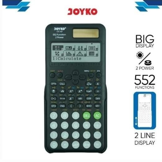 

CXV-38 uk-68 Kalkulator SCIENTIFIC JOYKO CC 67 ILMIAH - Calculator Sekolah Kuliah Mirip FX-991EX Viral Viral