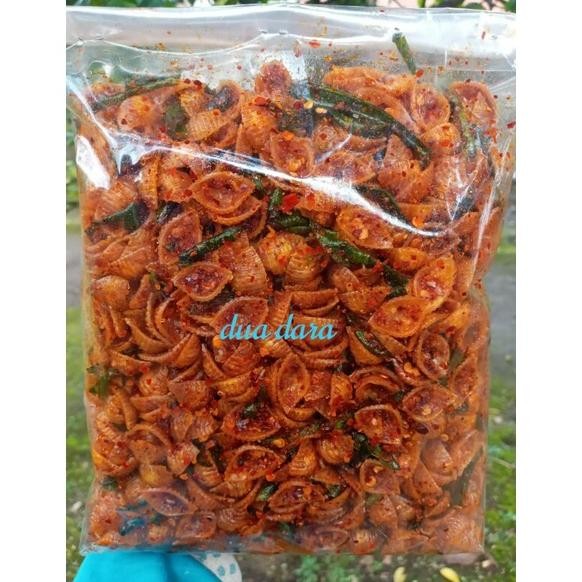 

HJ makaroni kerang seblak kering makaroni kerang daun jeruk isi 500gr