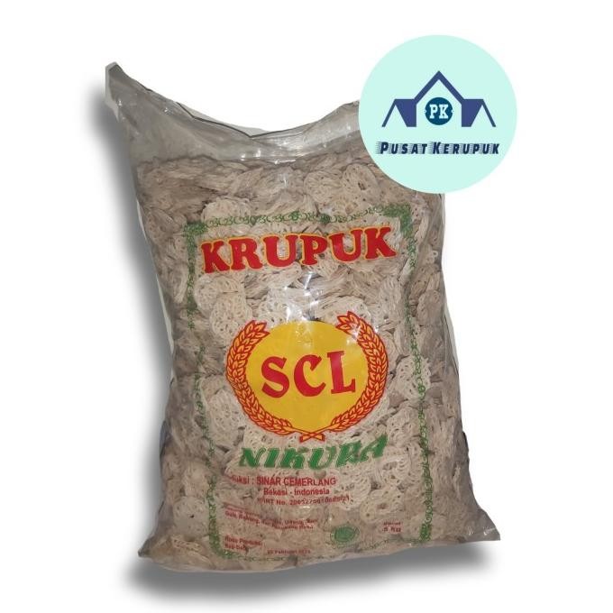 

Promo Kerupuk Scl/Krupuk Mawar Kecil/Keripik Bunga Mentah 5 Kg/Bal