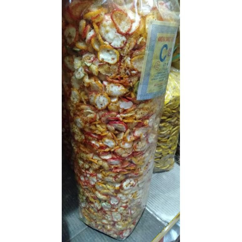 

HJ (COD) 1kg Krupuk Seblak Bantet Kering/ Kripik Seblak Pedas Mantap Bumbu Kencur