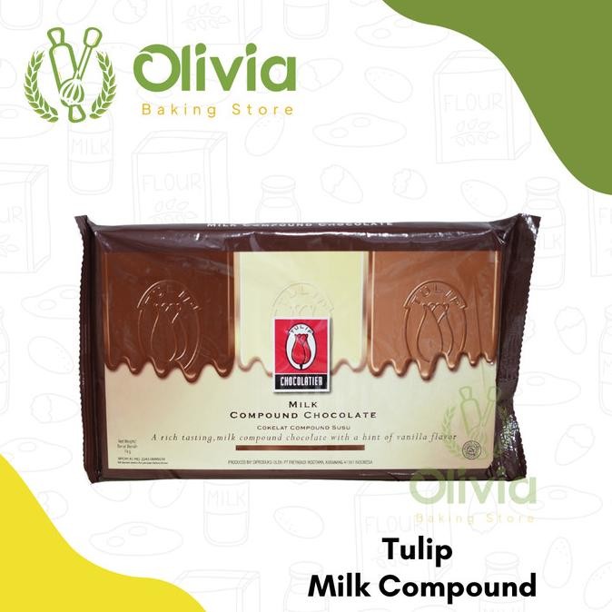 

Cokelat / Coklat Susu Batang / Milk Chocolate Compound Tulip 1 kg liquid