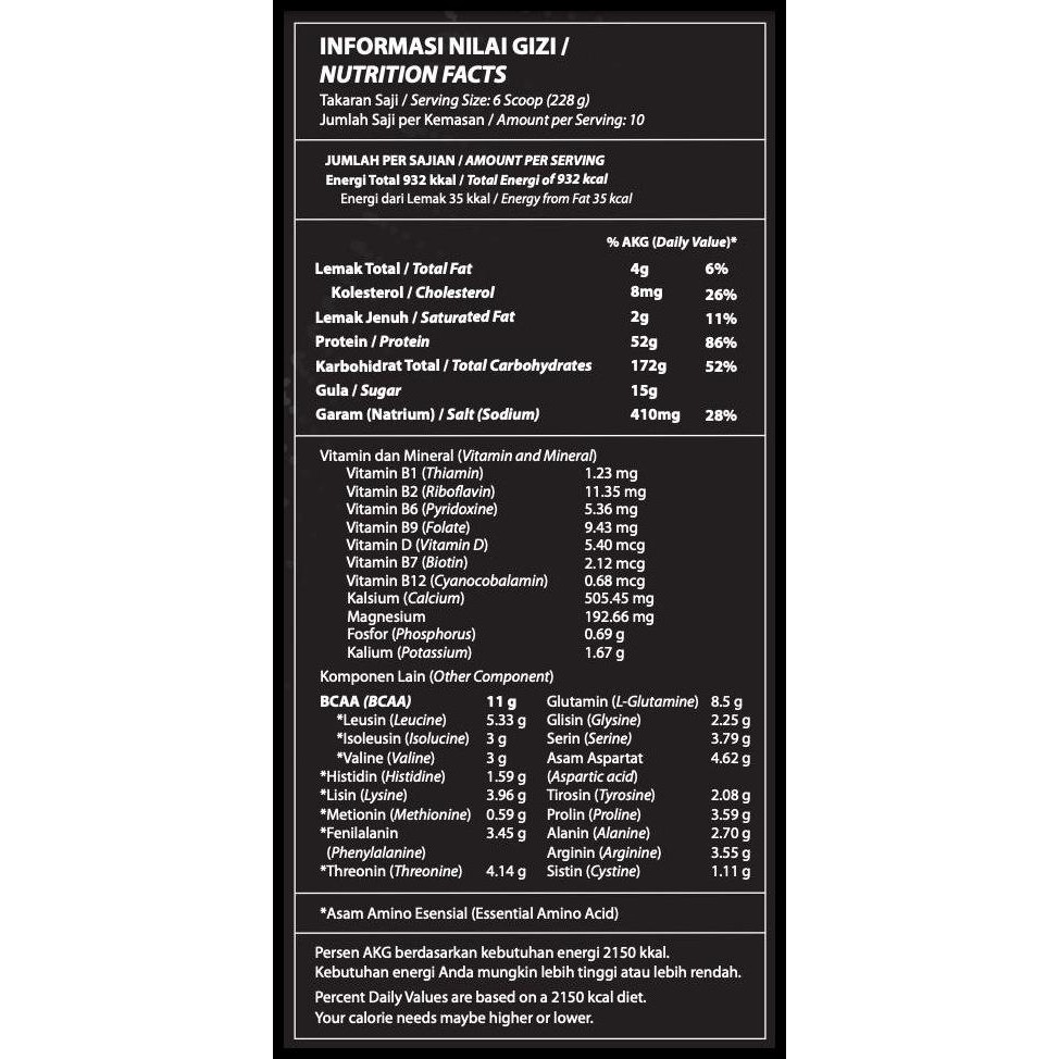 Terlaris Evomass 2.25Kg / 5 Lbs Evolene Original Susu Protein Gainer Evo Mass Good Quality