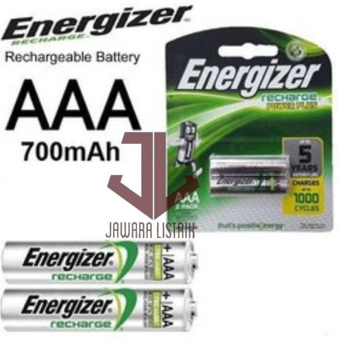 baterai energizer aaa recharge / a3 recharge