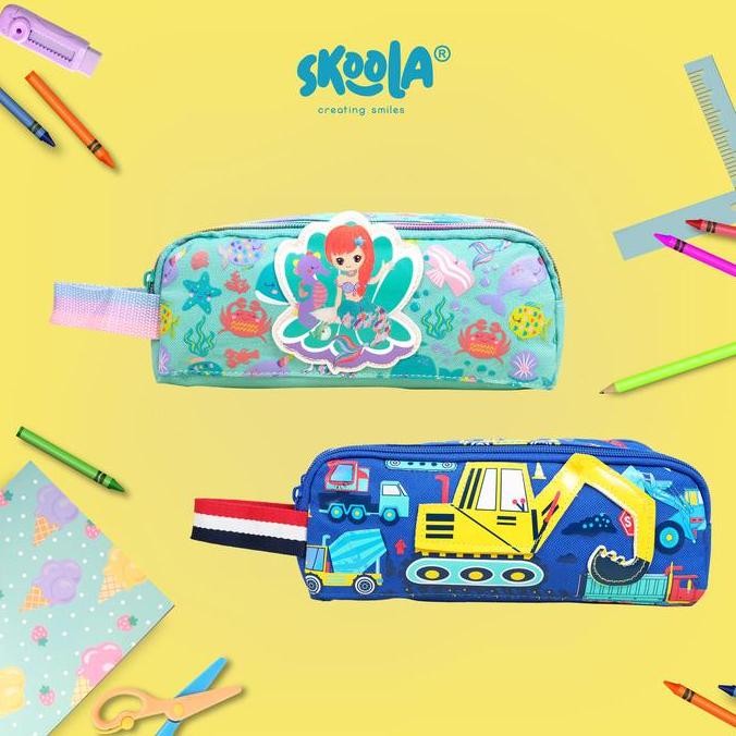 

Skoola Tempat Pensil Pencil Case Stationery Anak Perempuan Lucu Mermaid Excavator - Missy liquid