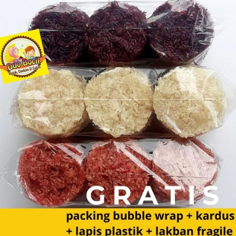 

HJ Rengginang (isi 30 Pcs) Terasi, Bawang, Ketan Item Asli Bogor - Duo Bocil Snack