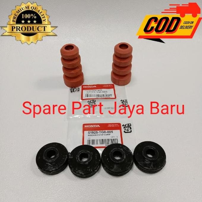 KARET STOPER SHOCK BELAKANG+KARET SUPPORT BELAKANG MOBIL HRV BRV 6PC 2904T