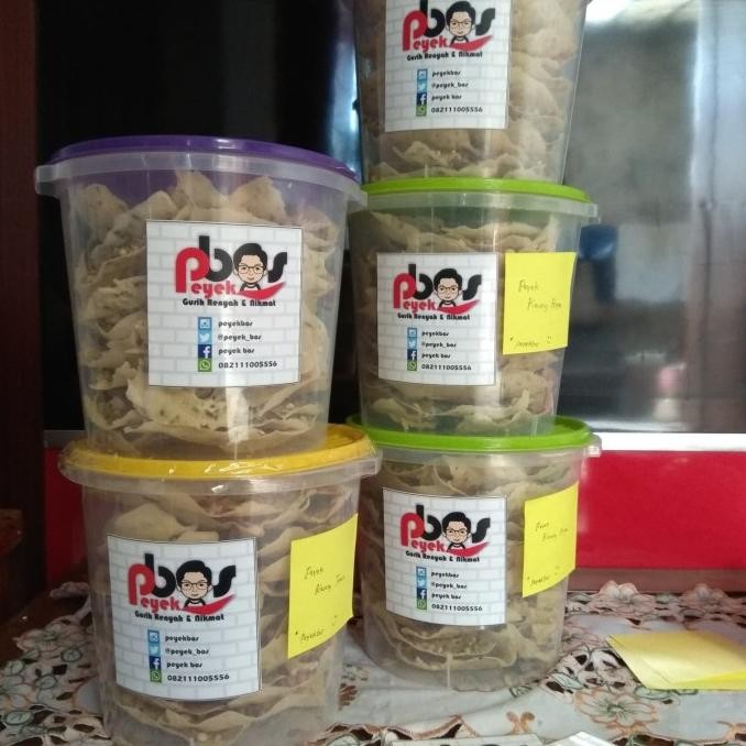 

Sale Peyek Bos / Kacang Tanah / Hijau / Udang Rebon / Toples 10 Liter