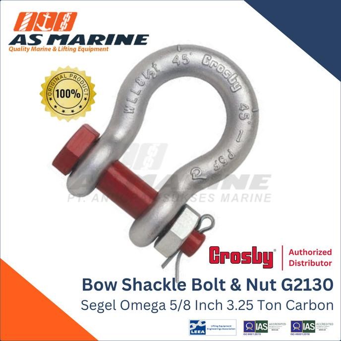 Crosby Shackle Omega G2130 5/8 Inch liquid