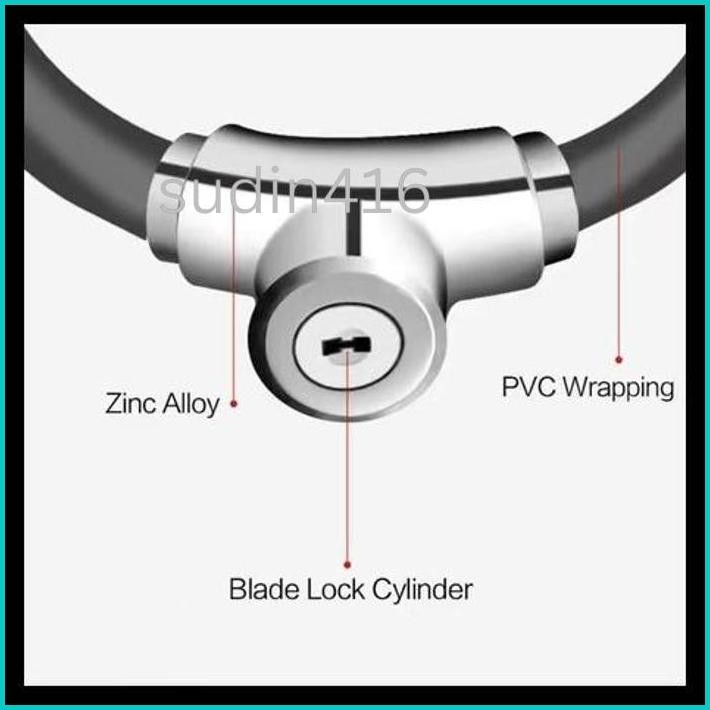 KUNCI CINCIN SEPEDA ANTI MALING KUNCI RANTAI SEPEDA TAHAN AIR KUNCI SEPEDA GUNUNG ANTI GESER GEMBOK 