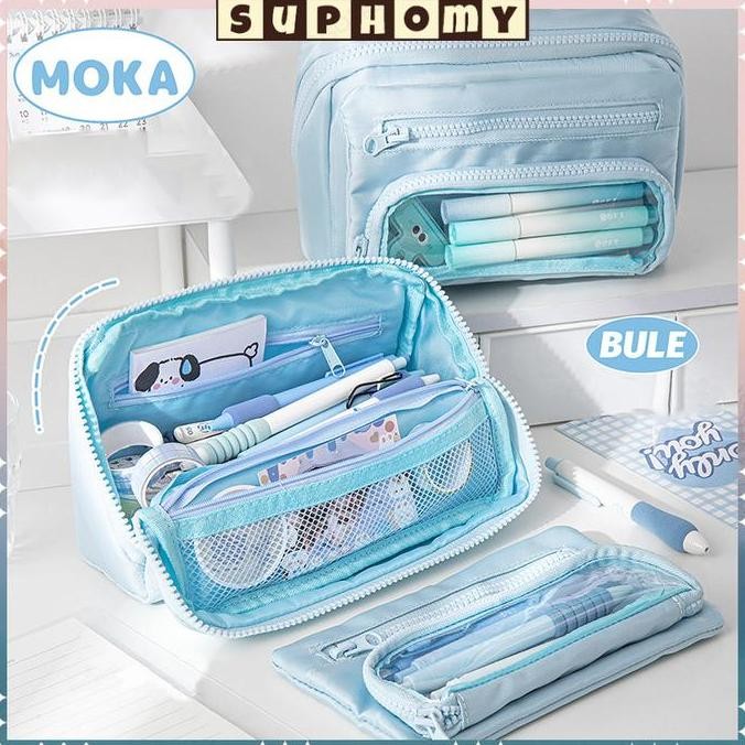 

kotak pensil aesthetic Tas PenaTempat Pencil Tas Pensil tempat alat tulis kapasitas besar