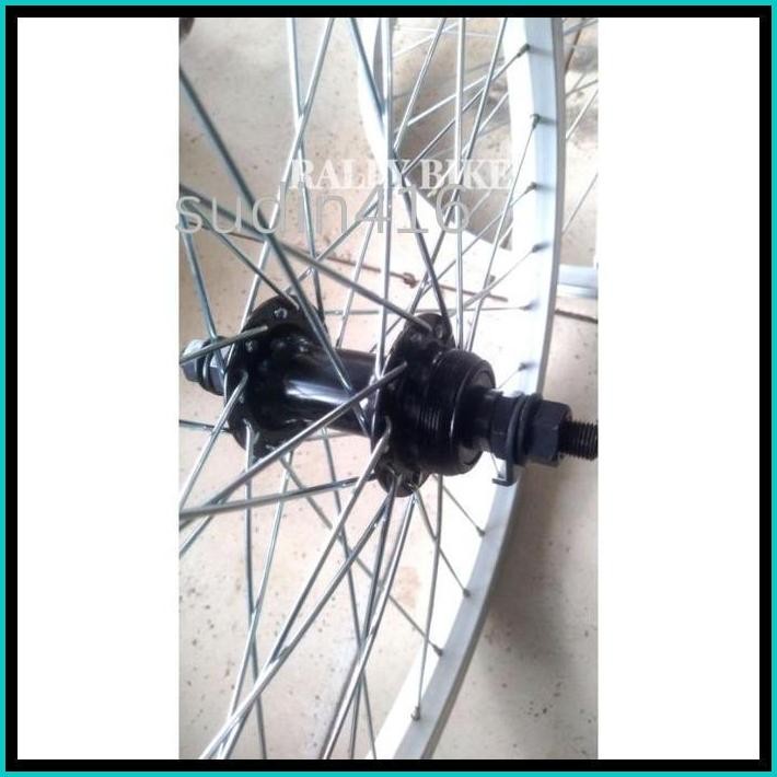 VELG VELK VELEK WHEELSET SEPEDA UKURAN 20" INC DEPAN DAN BELAKANG OPERGIGI ALLOY LIPAT MINION BMX HI