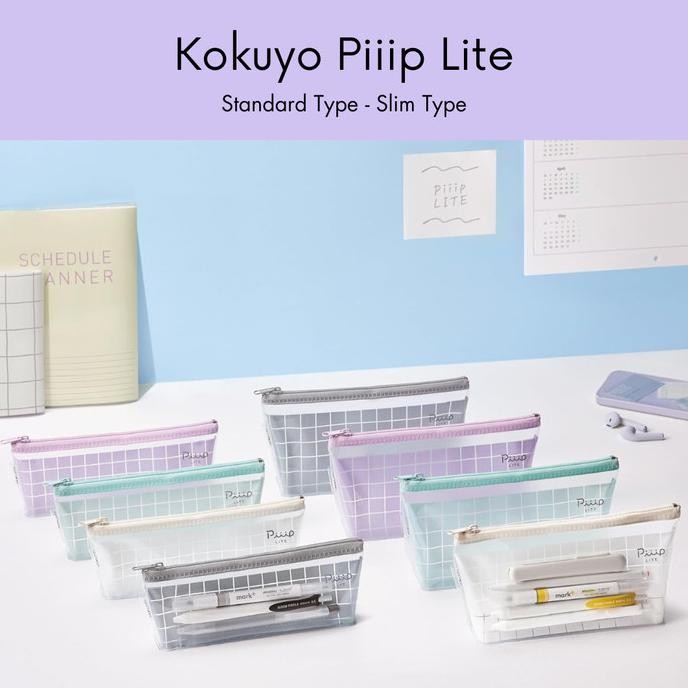 

Kokuyo Piiip Lite Tool Pen Case Standard Slim Type Kotak Pensil Pouch liquid