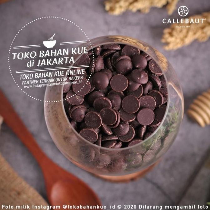

Callebaut Dark Chocolate POWER 80% 500gr Couverture Coin Cokelat Pahit liquid