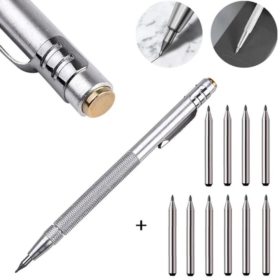 

[PRE-ORDER] 11PCS Alloy Scribe Pen Carbide Scriber Pen Metal Wood Glass Tile Cutting Marker Pencil Metalworking Woodworking Hand Tools