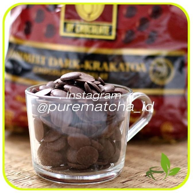 

Dark Krakatoa Chocolate Couverture 75% Tulip Cokelat Asli Coklat 1kg liquid