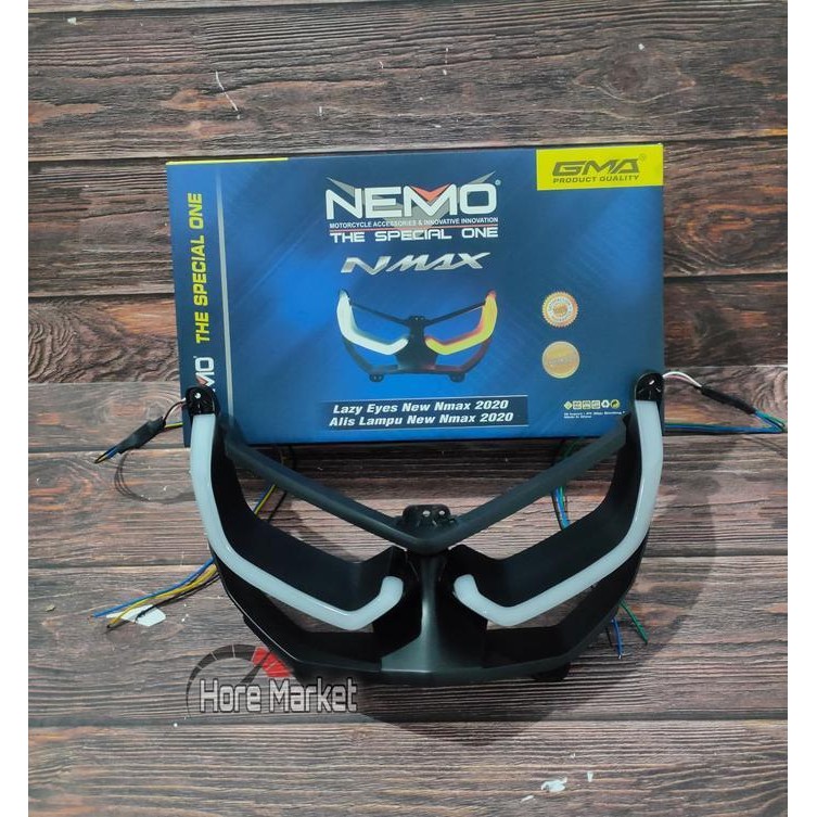 Lampu Alis Lazy Eye New Nmax 155 Nemo Gma 2023 2022 2021 2020 Depan Original Dan Terpercaya