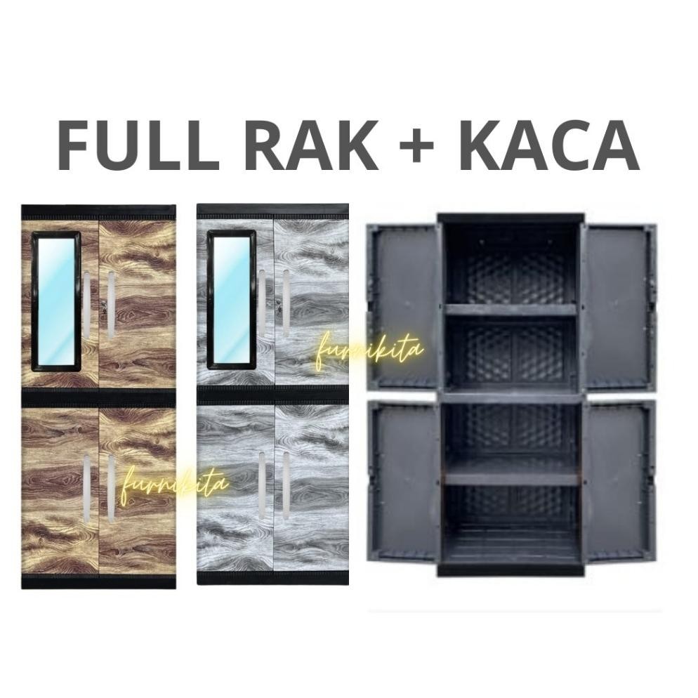 AKAKO LEMARI PAKAIAN PLASTIK AKAKO VIP JUMBO FULL RAK