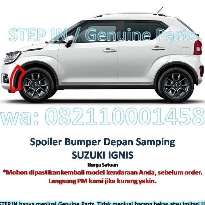 Spoiler Bumper Depan Samping Suzuki IGNIS GX Cover front bumper side