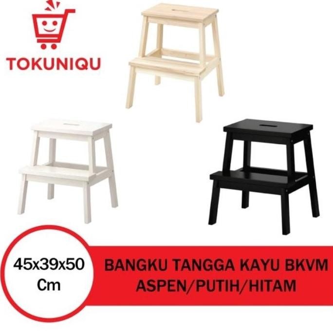 ++ Bangku Tangga Kayu 2 Step Tangga Kecil 2 Tingkat Step Stool BKVM