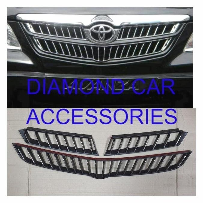 LIST GRILL DEPAN MODEL CAMRY HITAM AVANZA/XENIA LAMA 2005-2011. DCA 2904T