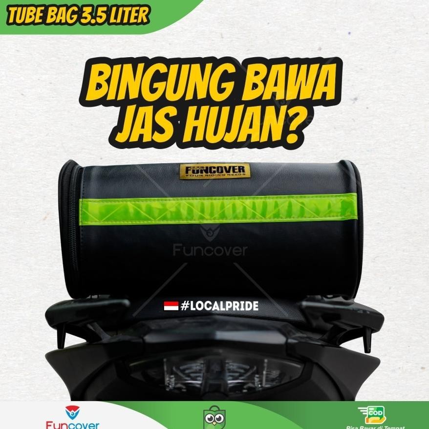 TABUNG TAS Motor Box Jok Tank Tube Funcover Tempat Simpan Barang Mantel Lap Kanebo Sepatu Baju Sanda