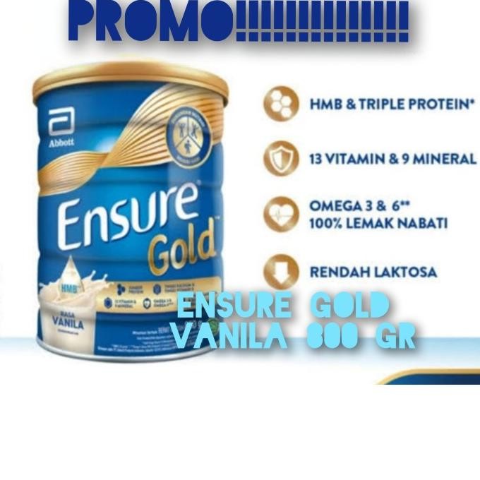

Ensure Gold Hmb Vanila 850 Gr Susu Nutrisi Dewasa Rendah Laktosa Promo