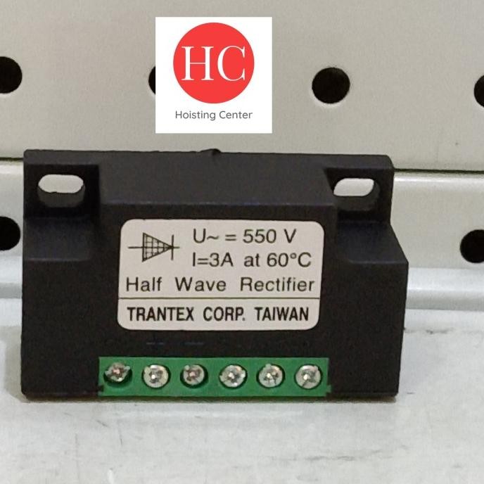 Trantex Brake rectifier 3 Ampere For Hoist crane