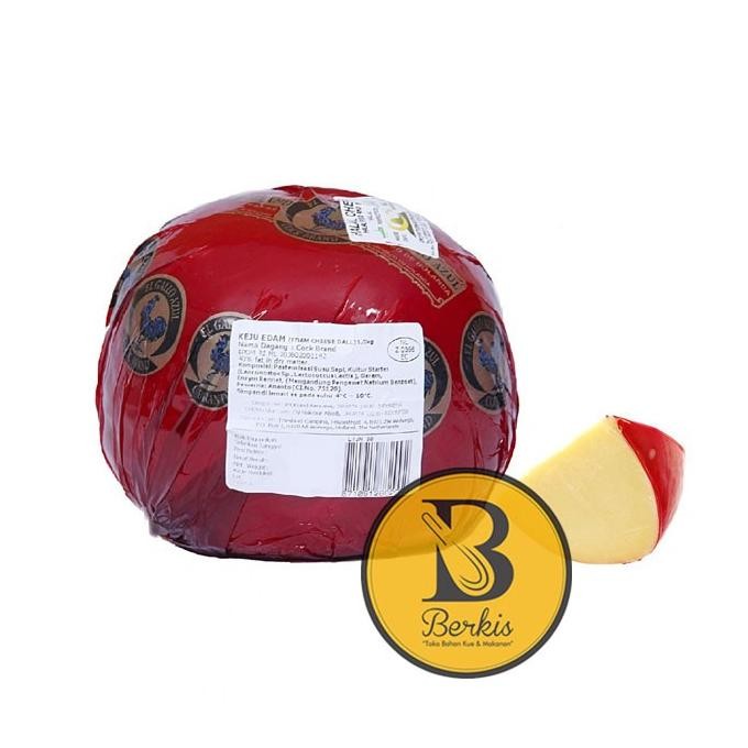 

Keju Edam Bola Ayam Emas 100 Gr [Repack] ; Edam Cheese Cock Brand Terlaris