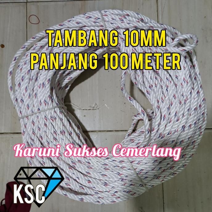 

TAMBANG 10MM PANJANG 100 METER / TALI 10MM TALI PPD 10MM TAMPAR 10MM