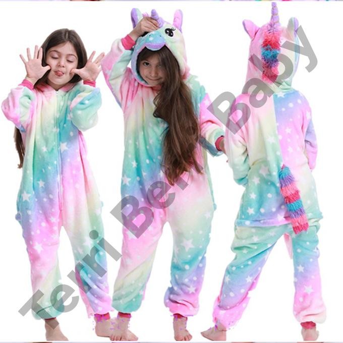 CR - BAJU KOSTUM ONESIE UNICORN ANIMAL DEWASA ONE SIE KUDA PONI KIGURUMI BINATANG PIAMA HEWAN PIYAMA