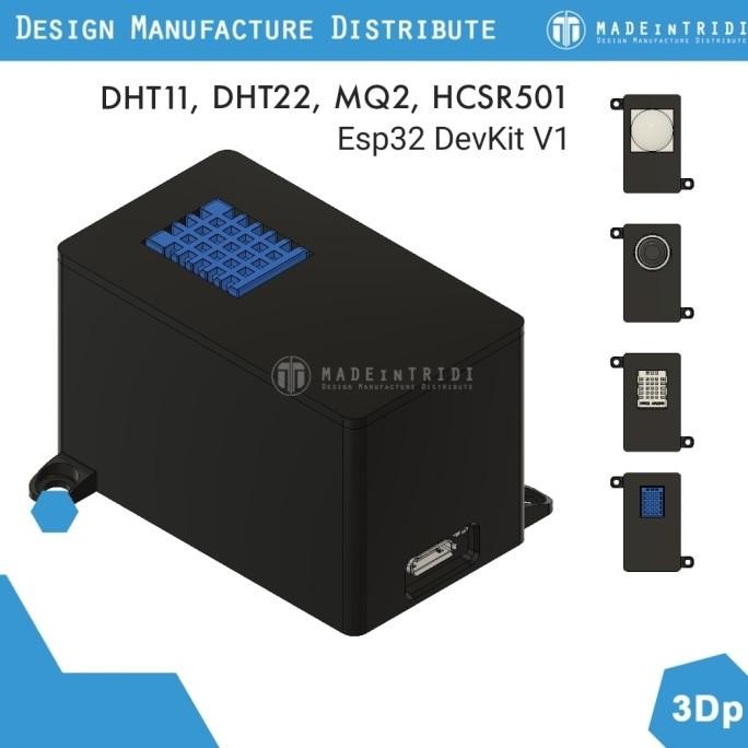 Esp32 Devkit V1 Case Sensor Module Dht11 Dht22 Mq2 Hcsr501 Co