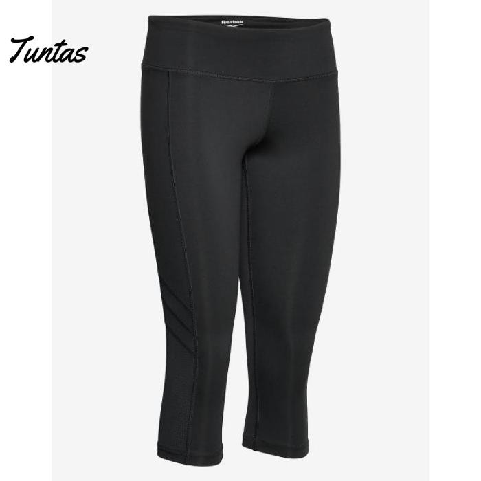 Murah Reebok Women Performance Capri Grey Original