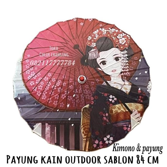 payung sablon kain geulis 84 cm KIMONO & PAYUNG jepang oriental
