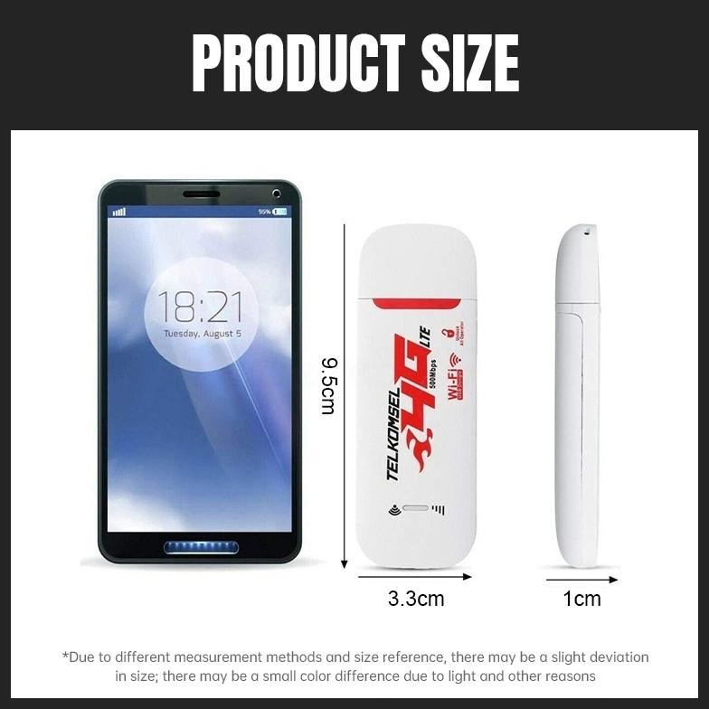 Modem Wifi Usb 4G Telkomsel Operator Lte Modem Usb 500Mbps Modem Mifi Support 10 Devices -Bell
