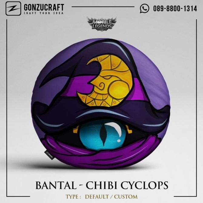 Grosir Bantal Chibi Cyclops (Mobile Legends)