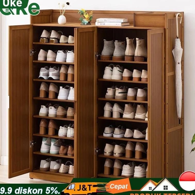 Lemari Sepatu Lemari Sepatu Rak Sepatu Minimalis Rak sepatu tertutup Penyimpanan Kapasitas Besar