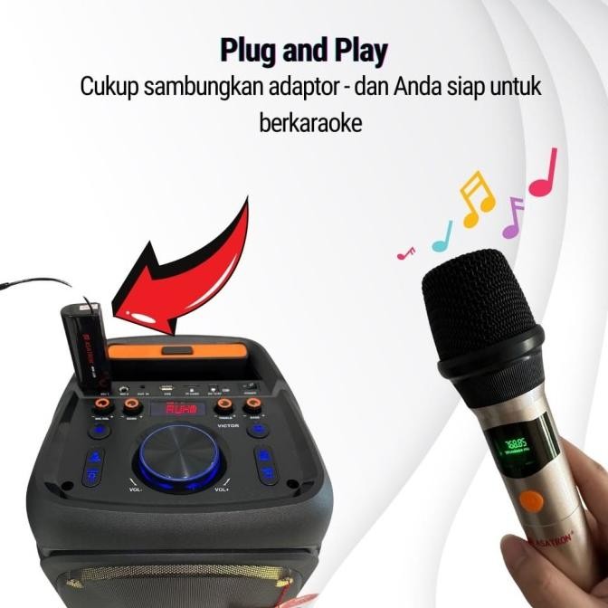 MIC Wireless untuk Speaker Asatron HT 8871 UKM