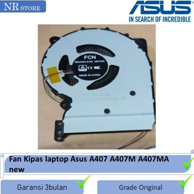 Fan Kipas Laptop Asus A407 A407M A407Ma New New Stok