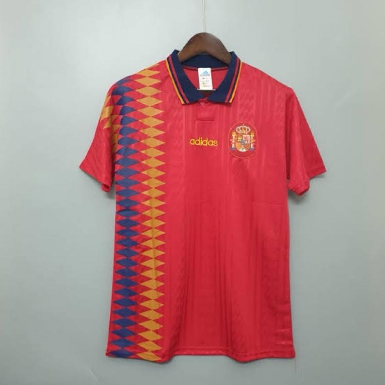 Promo Retro | Jersey Retro Spanyol Home 1994 Grade Ori Diskon