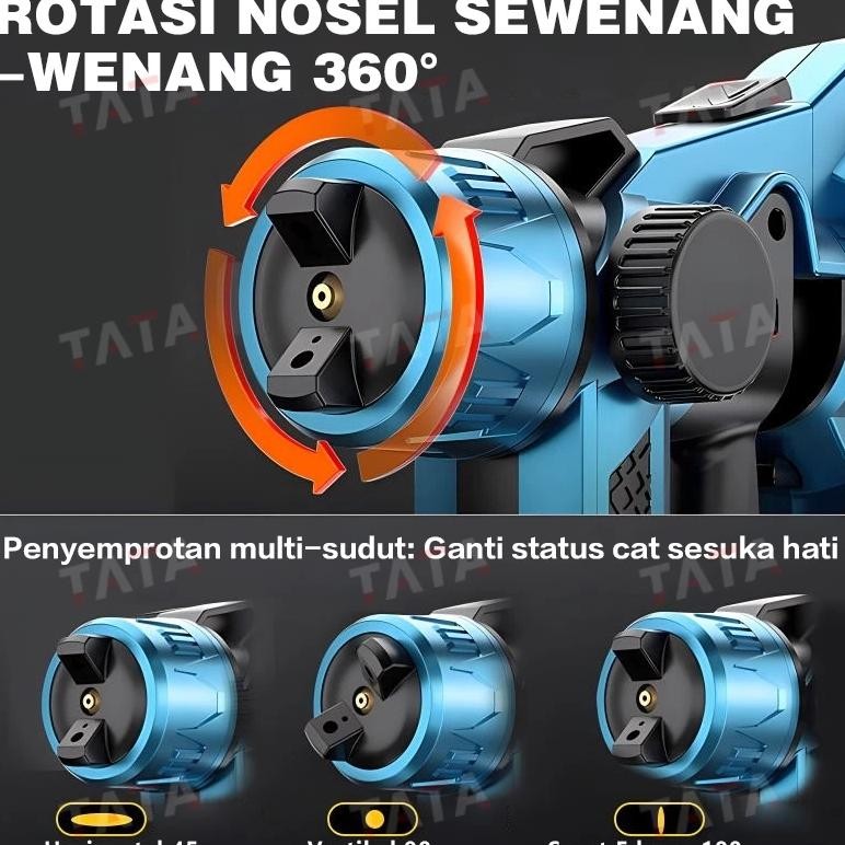 Mesin Semprot Cat Elektrik Nirkabel Berkekuatan 1000W/Mesin Semprot Cat/ Kompresor Semprot Cat/Alat 