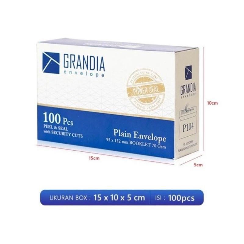 

(Sp) Amplop Grandia 104 / Amplop Surat Putih Polos 1 Box Isi 100 Lembar