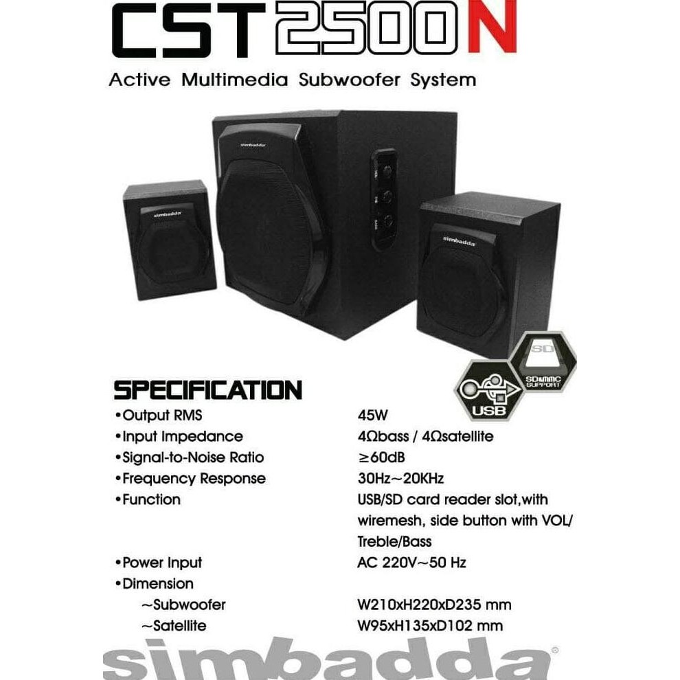 Speaker Simbadda CST 2500N+