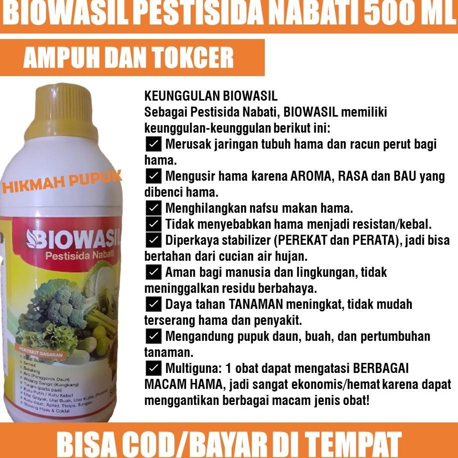 (COD) BIOWASIL 500 ML PESTISIDA HAMA ULAT BAWANG MERAH, BAWANG DAUN, PADI Obat Hama Ulat Sayuran Baw