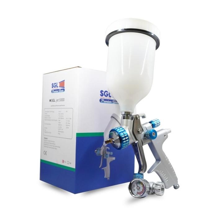 SGL Spray Gun Jet 5000 Regulator 1.3 MM - Spraygun Alat Cat Tabung Atas