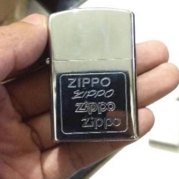 Keren - Zippo Gold Dan Silver Berdenting 2x - Lighter - Korek Api -