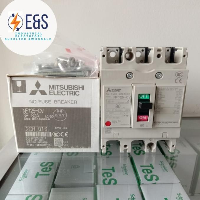 MCCB Breaker Mitsubishi NF125-CV 3P 80A 100A 125A / NF125CV Mitsubishi