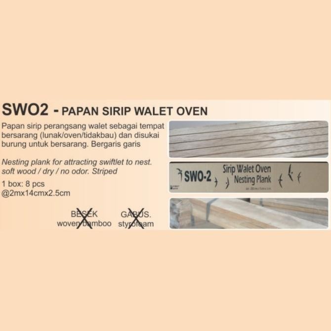 Diskon Papan Sirip Walet Swo2 2Meter